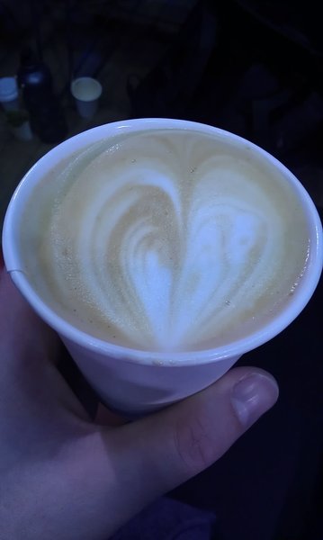 My pretty, handcrafted latte